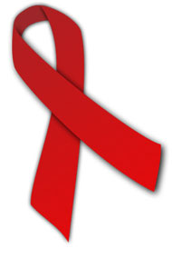 Rote Schleife - Symbol der Solidarität mit HIV-positiven und AIDS-kranken Menschen