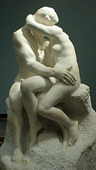 Akt Skulptur "Der Kuss" von Auguste Rodin