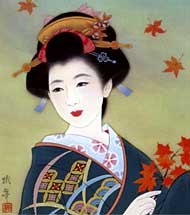 Geisha Gemälde
