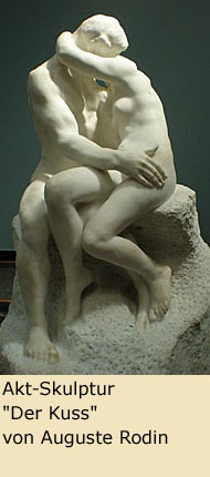 Akt Skulptur "Der Kuss" von Auguste Rodin