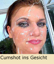 Cumshot ins Gesicht