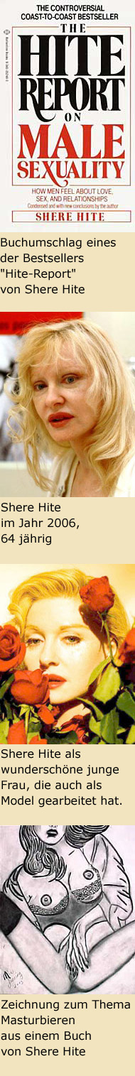 Buchumschlag eines der Bestsellers "Hite-Report" von Shere Hite